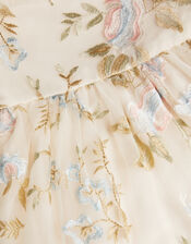 Azalea Ruffle Floral Embroidered Party Dress, Multi (MULTI), large