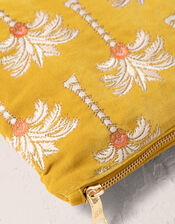 Elizabeth Scarlett Sunrise Palm Velvet Pouch, , large