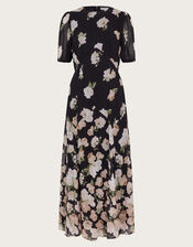 Rosa Maxi Dress, Black (BLACK), large