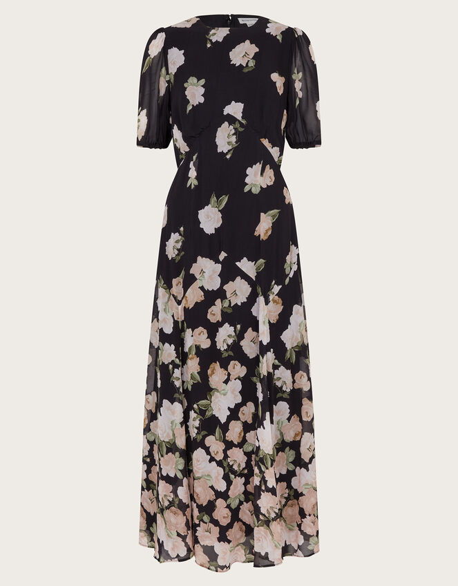 Rosa Maxi Dress, Black (BLACK), large