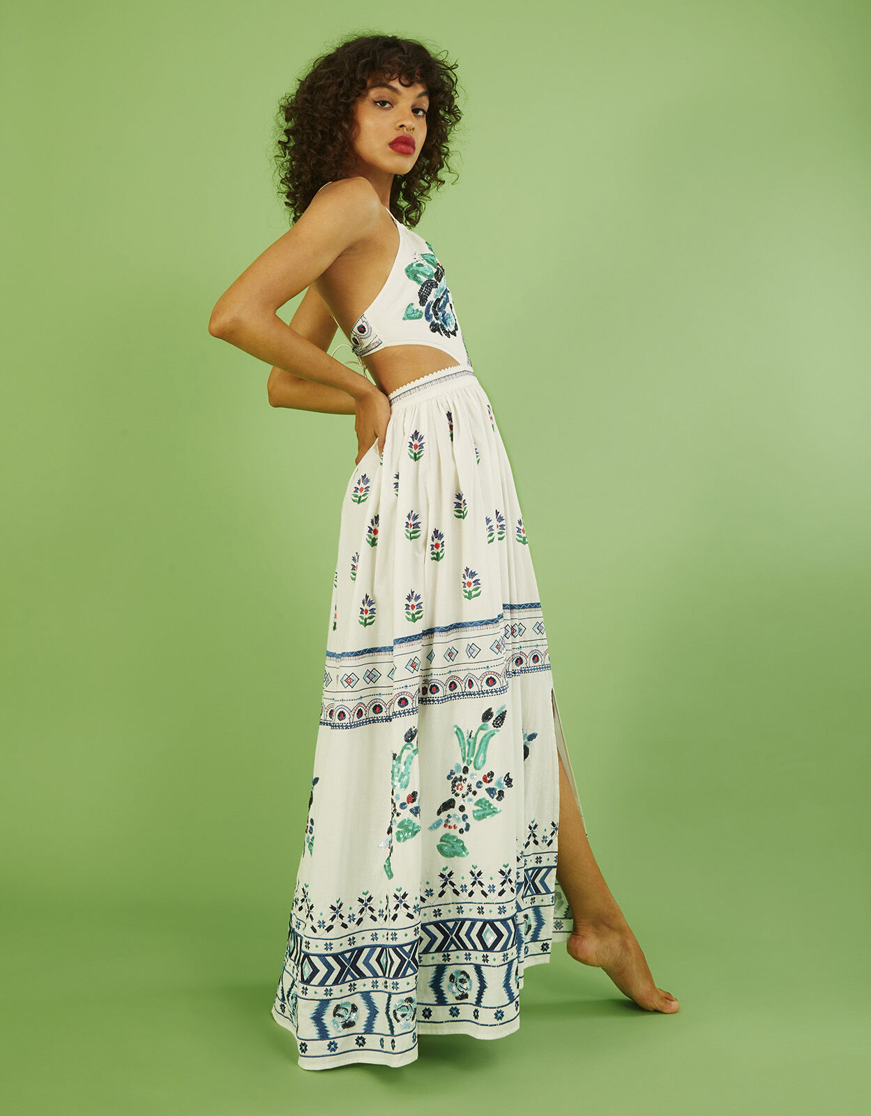 Monsoon angelina top maxi dress