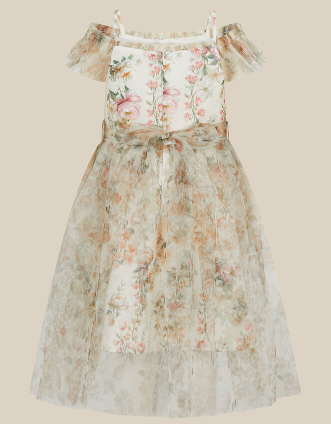 Noa Floral Print Tulle Party Dress, Multi (MULTI), large