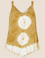 Tie Dye Cami in LENZING™ ECOVERO™ , Yellow (OCHRE), large