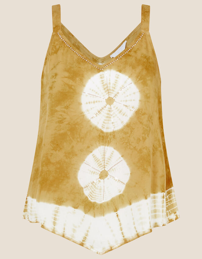 Tie Dye Cami in LENZING™ ECOVERO™ , Yellow (OCHRE), large