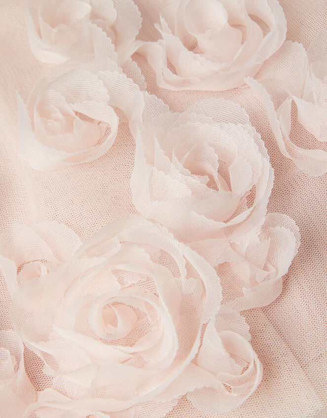 Baby Evangaline Rose Appliqué Tulle Dress, Pink (PINK), large