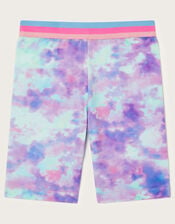 Tie Dye Cycling Shorts, Multi (MULTI), large