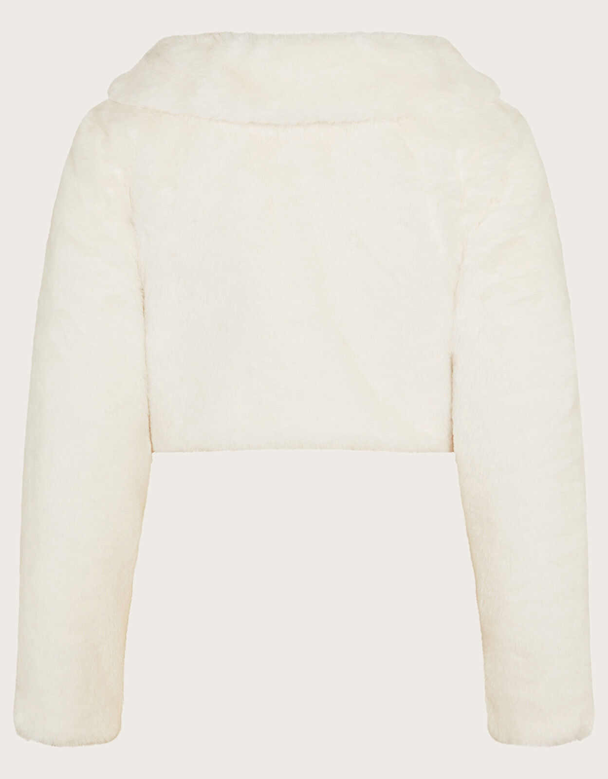 Long sleeve faux fur shrug sale