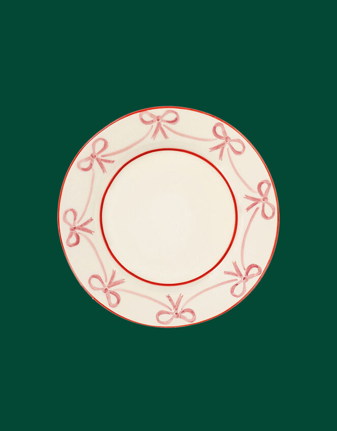Anna and Nina Bow Dinner Plate, , large