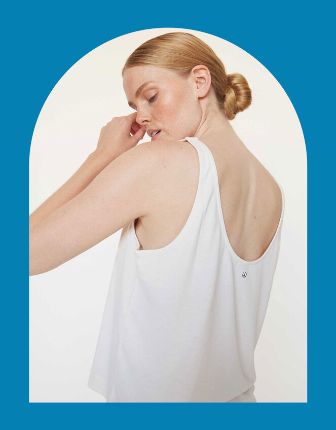 Moonchild Volume Tank Top, Cream (CREAM), large