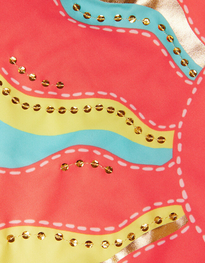 Sunshine Sequin Swimsuit, Orange (CORAL), large