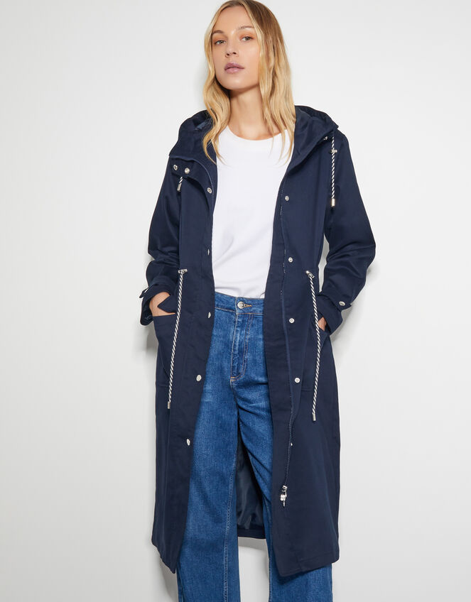 Rory Showerproof Rain Coat, Blue (NAVY), large