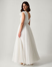 Gabriella Tulle Maxi Bridal Dress, Ivory (IVORY), large