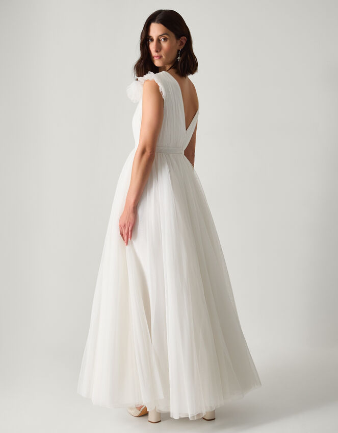 Gabriella Tulle Maxi Bridal Dress, Ivory (IVORY), large