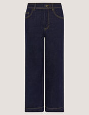 Hallie Regular Cropped Wide Leg Jeans, Blue (INDIGO), large