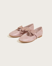 Dazzle Bow Ballerina Flats, Pink (PINK), large