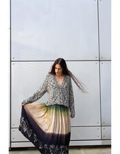 East Izzy Dip Dye Skirt, Multi (MULTI), large