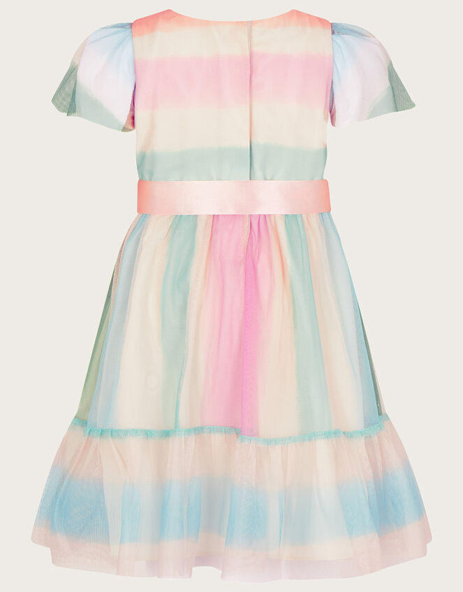 Baby Pippa Stripe Tulle Dress, Multi (MULTI), large