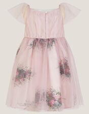 Baby Charlotte Floral Tulle Dress, Pink (PINK), large