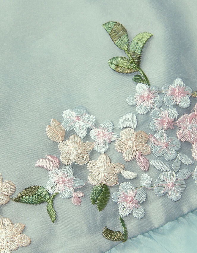 Floral Embroidered Party Top, Green (SAGE), large