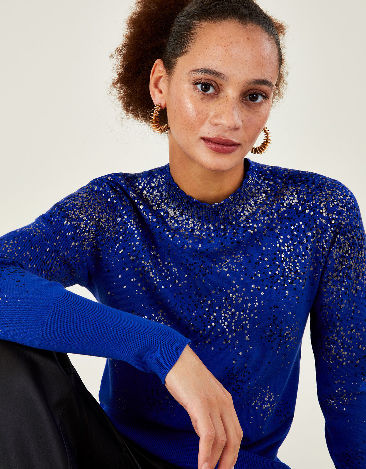 Monsoon blue jumper top