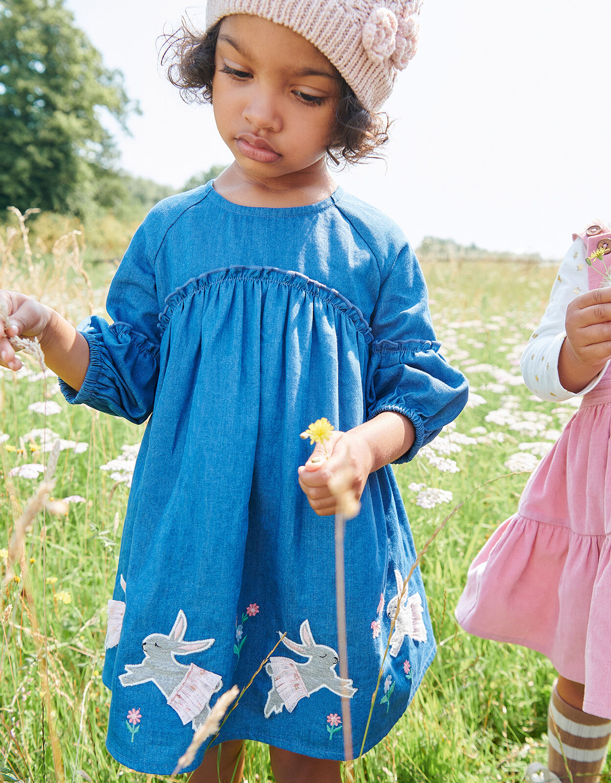 Baby Bunny Denim Dress Blue Baby Girl Dresses Monsoon US