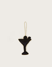 Embellished Martini Christmas Tree Decoration, , large