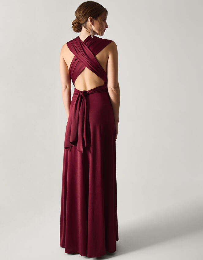 Thea Multiway Bridesmaid Dress, Red (BURGUNDY), large