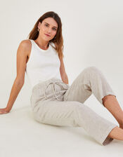 Plain Crop Trousers, Natural (NATURAL), large