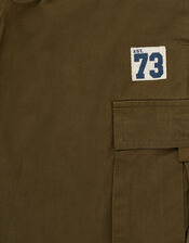 Plain Cargo Trousers, Green (KHAKI), large