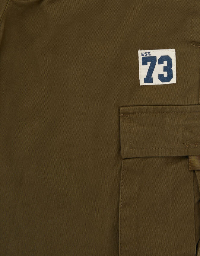 Plain Cargo Trousers, Green (KHAKI), large