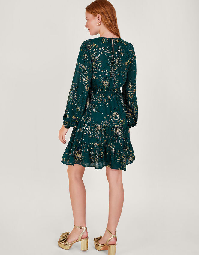 Cassie Zodiac Dress, Teal (TEAL), large
