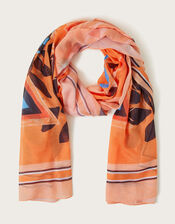 Printed Scarf, , large