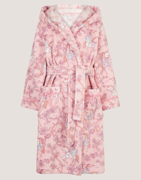 Fairy Unicorn Print Dressing Gown, Pink (PINK), large