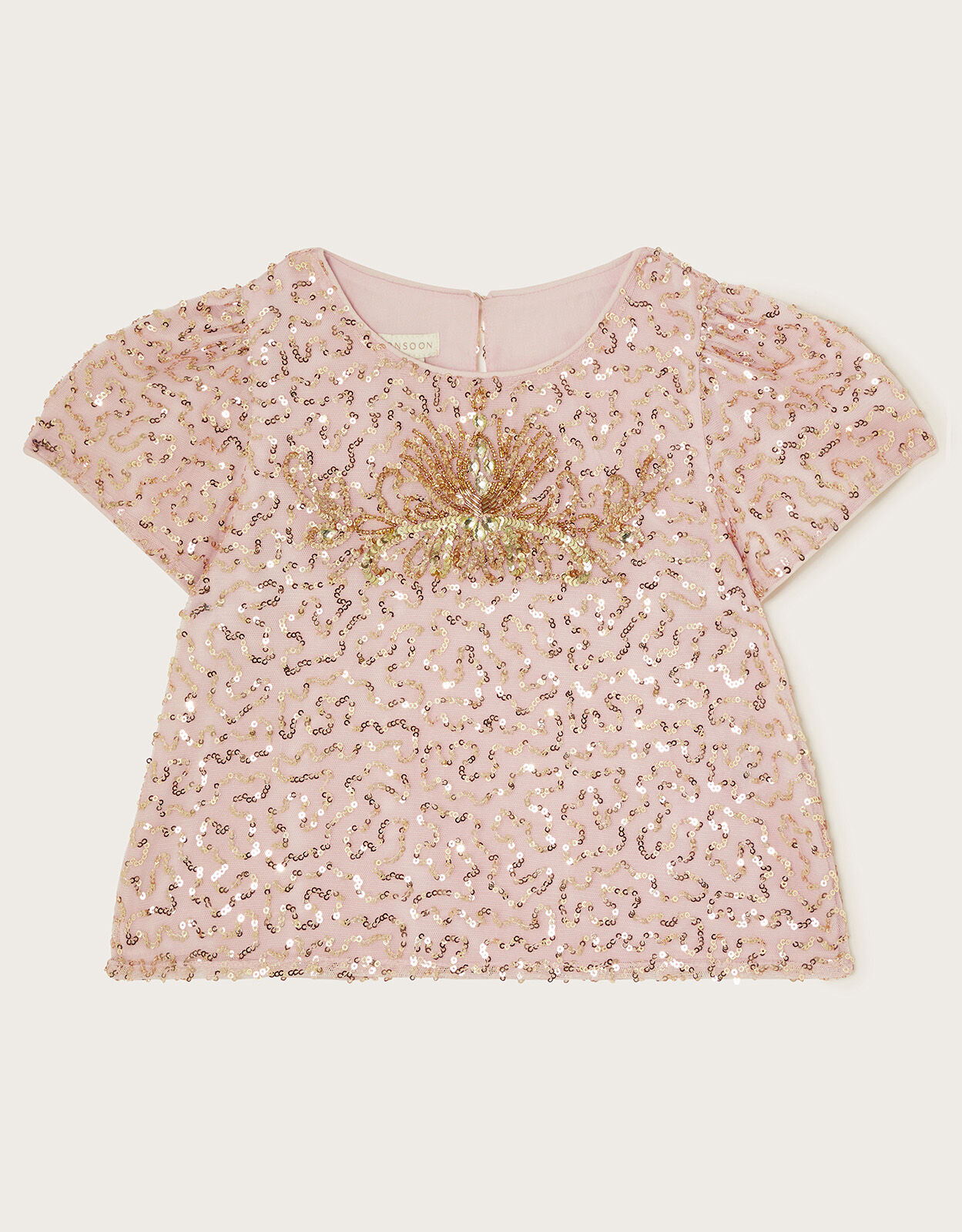 Monsoon pink sequin top cheap