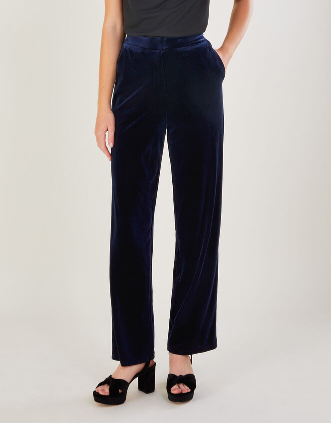 Meredith Trousers in Recycled Polyester, Blue (MIDNIGHT), large