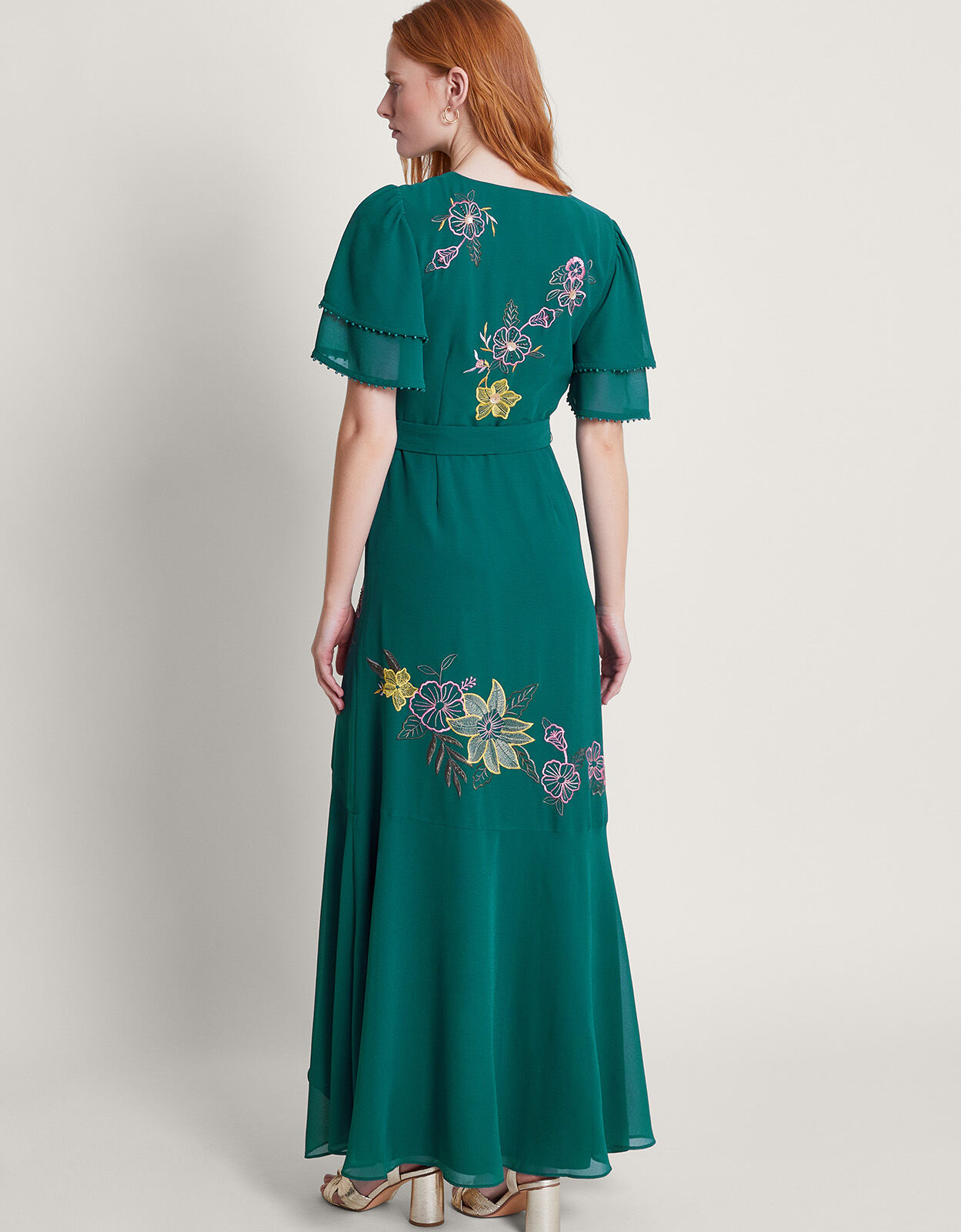 Teal sales embellished dress