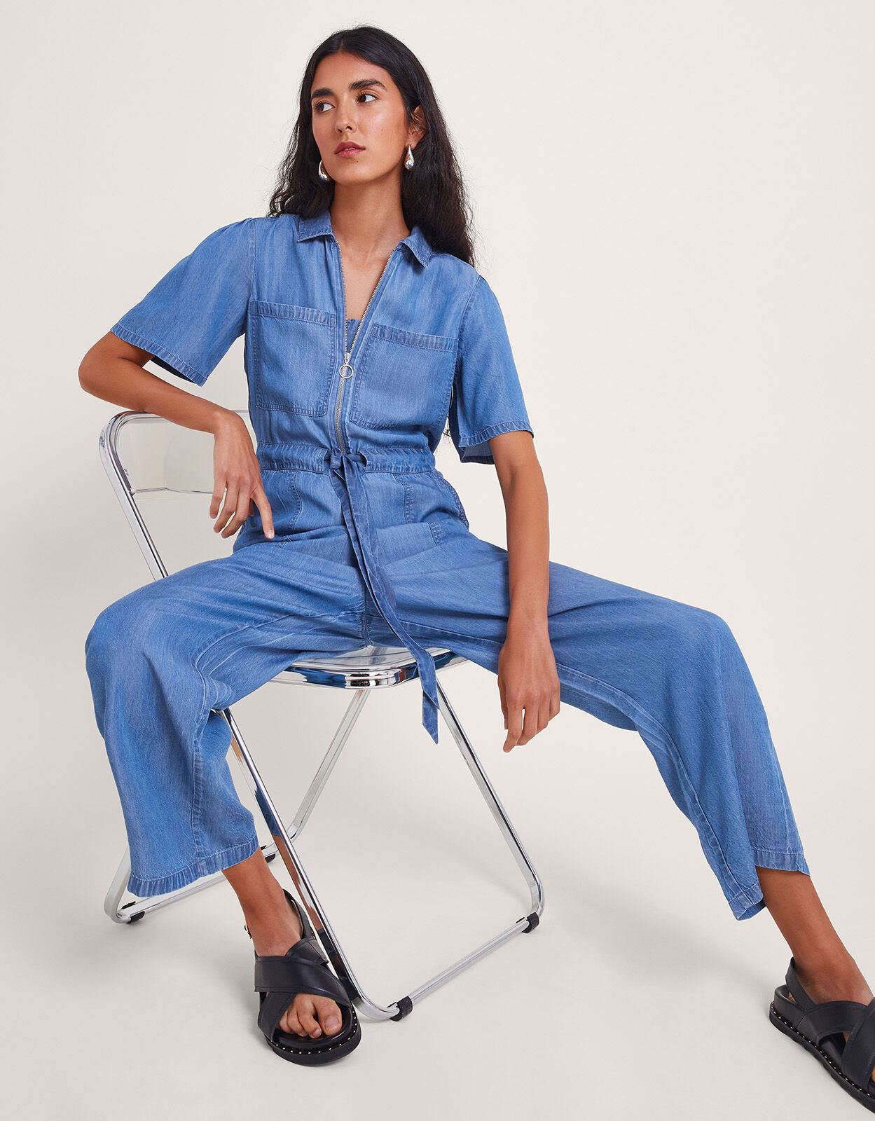 Monsoon denim jumpsuit new arrivals