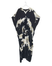 One Hundred Stars Stork Print Maxi Kaftan, , large