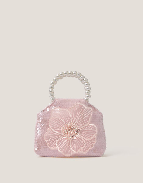 Leila Sequin Flower Bag, , large