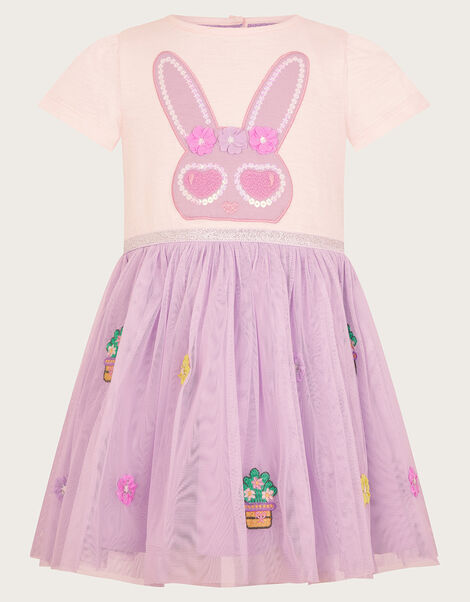 Baby Disco Bunny Dress, Purple (LILAC), large