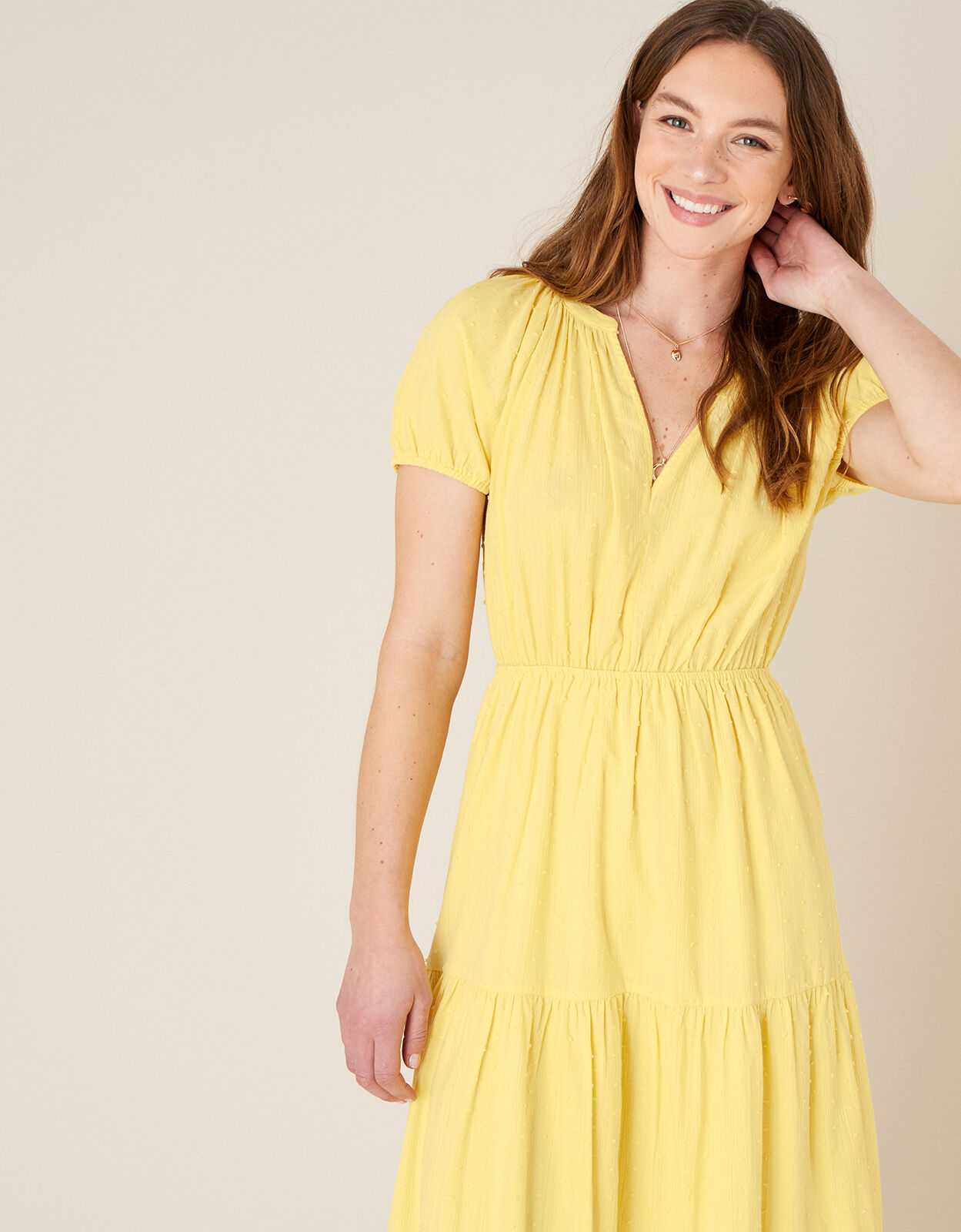 Monsoon sales yellow dress