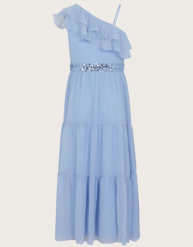Ruby Ruffle OneShoulder Prom Dress Blue Girls' Dresses Monsoon Global.