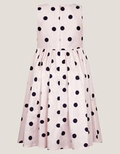 MINI ME Sicily Polka Dot Dress, Ivory (IVORY), large