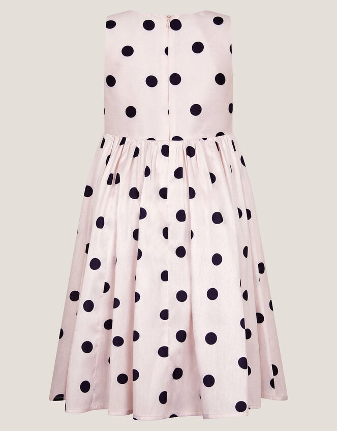 MINI ME Sicily Polka Dot Dress, Ivory (IVORY), large