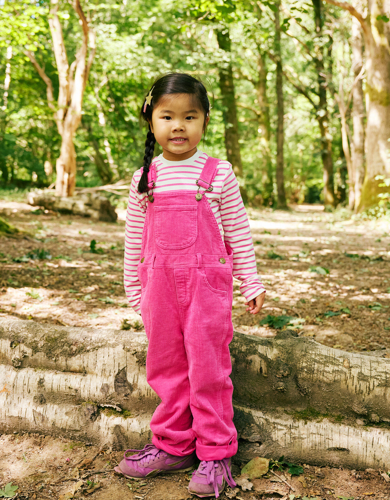 Girls cord dungarees 2025