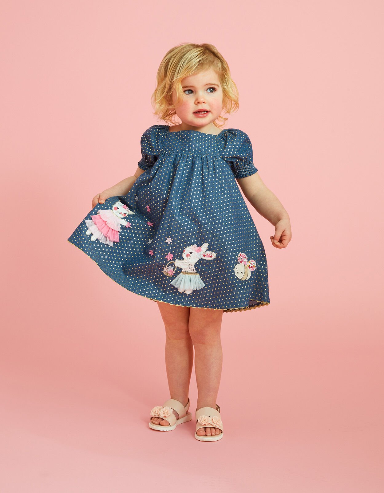 Baby girl 2024 chambray dress