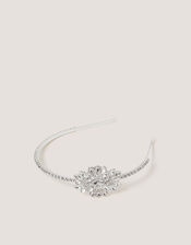Jewel Embellished Metal Headband, , large