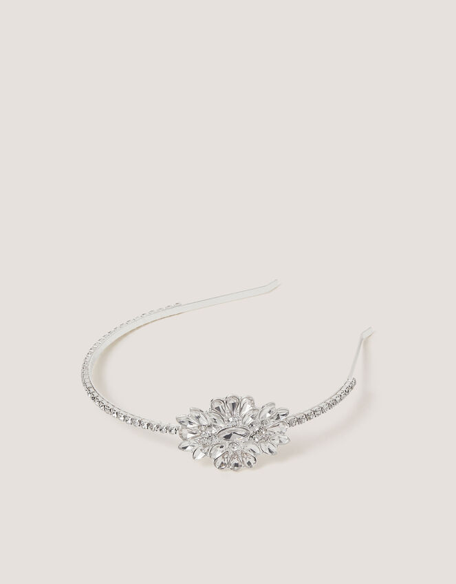 Jewel Embellished Metal Headband, , large