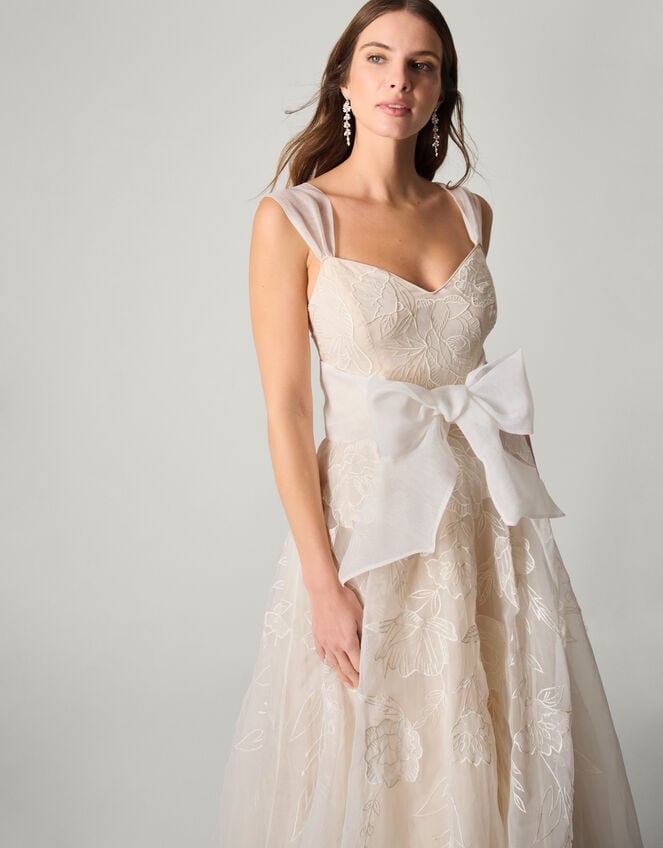 Rose Organza Maxi Wedding Dress, Ivory (IVORY), large