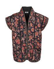 Moliin Jenny Floral Quilted Waistcoat, Multi (MULTI), large